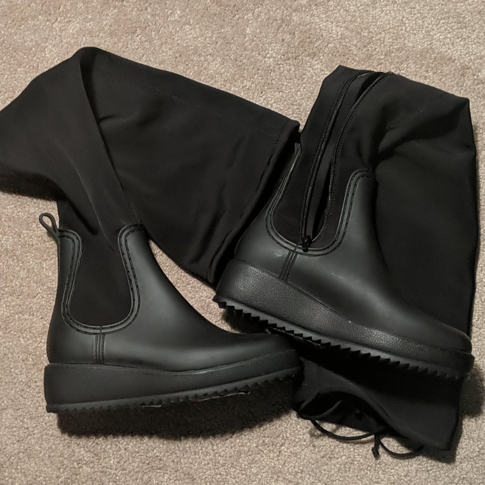 (New-never worn)Black over the knee/thigh boots